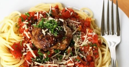Spaghetti and Meatballs with Parmigiano-Reggiano | Recipes… | PBS Food