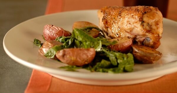 Chicken with Potatoes and Arugula | PBS Food
