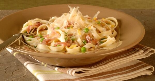 Pasta with Prosciutto and Peas Recipe | Entree Recipes |… | PBS Food