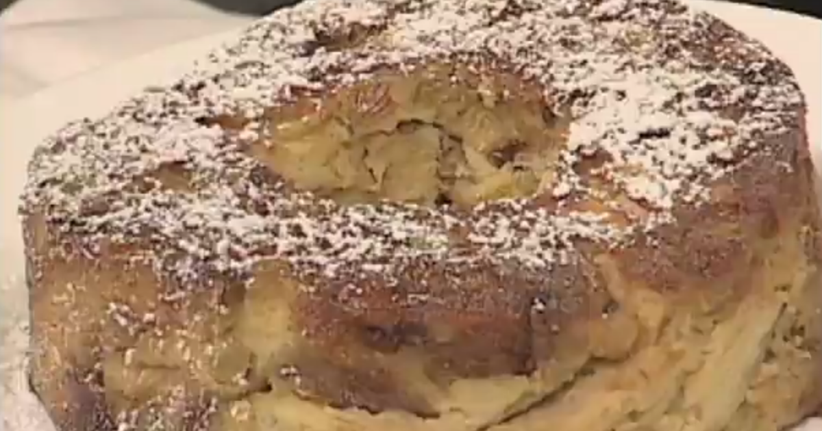 Apple Bread Pudding with Caramel Sauce | Italian Recipes |… | PBS Food