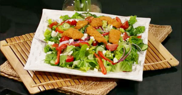 Summer Salad Recipe with Fish Nuggets | Salad Recipes |… | PBS Food