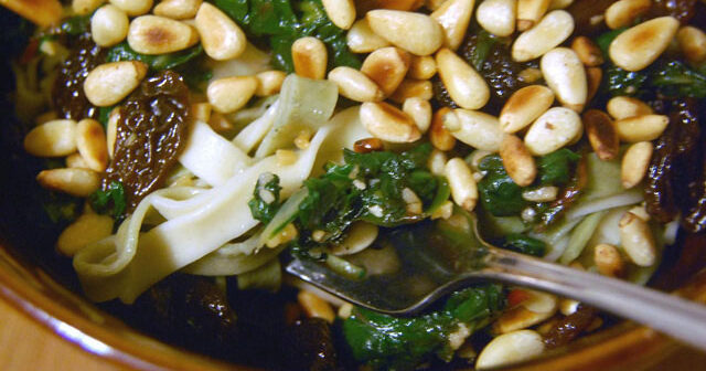 Swiss Chard Recipe with Golden Raisins and Pine Nuts | PBS… | PBS Food