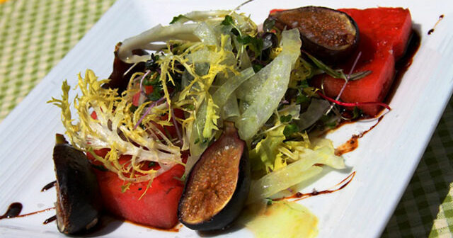 Grilled Watermelon Salad with Roasted Figs Recipe | PBS… | PBS Food