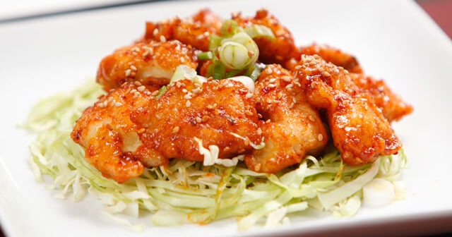 Sweet and Spicy Chicken Nuggets Recipe | Korean Recipes |… | PBS Food
