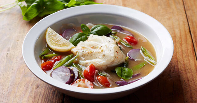 Poached Cod with Tomatoes Recipe | Seafood Recipes | PBS… | PBS Food