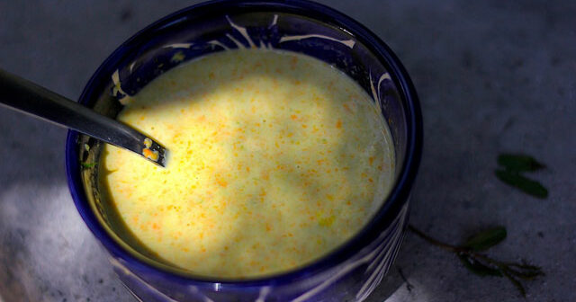 Squash Blossom and Corn Chowder Recipe | Soup Recipes |… | PBS Food