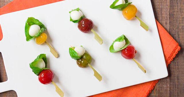 Bite-Sized Caprese Salad Recipe | Appetizer Recipes | PBS… | PBS Food