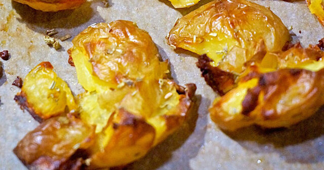 Holiday Rosemary Smashed Potatoes Recipe | PBS Food | PBS Food