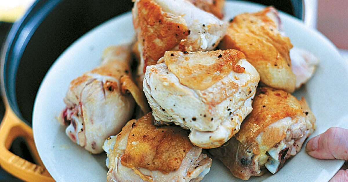 Hunter's Chicken Stew with Tomatoes and Mushrooms | PBS Food