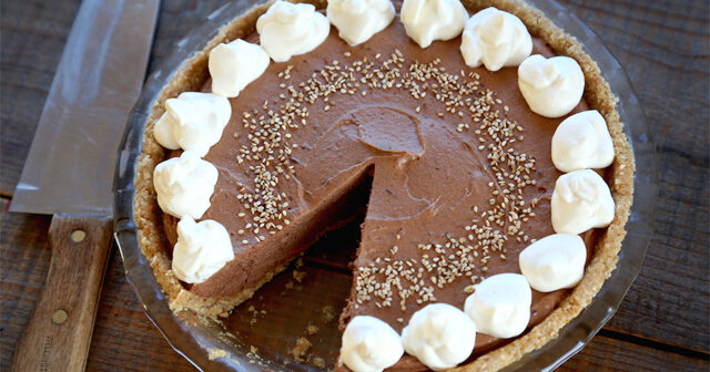 No-Bake Tahini Chocolate Mousse Pie Recipe | PBS Food | PBS Food