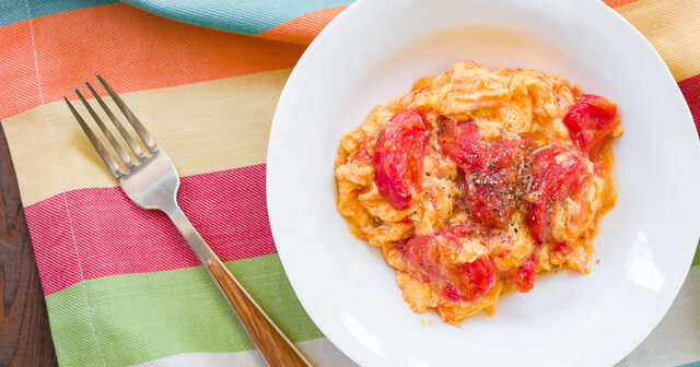 Tomato Scrambled Eggs Recipe | Breakfast Recipes | PBS Food | PBS Food