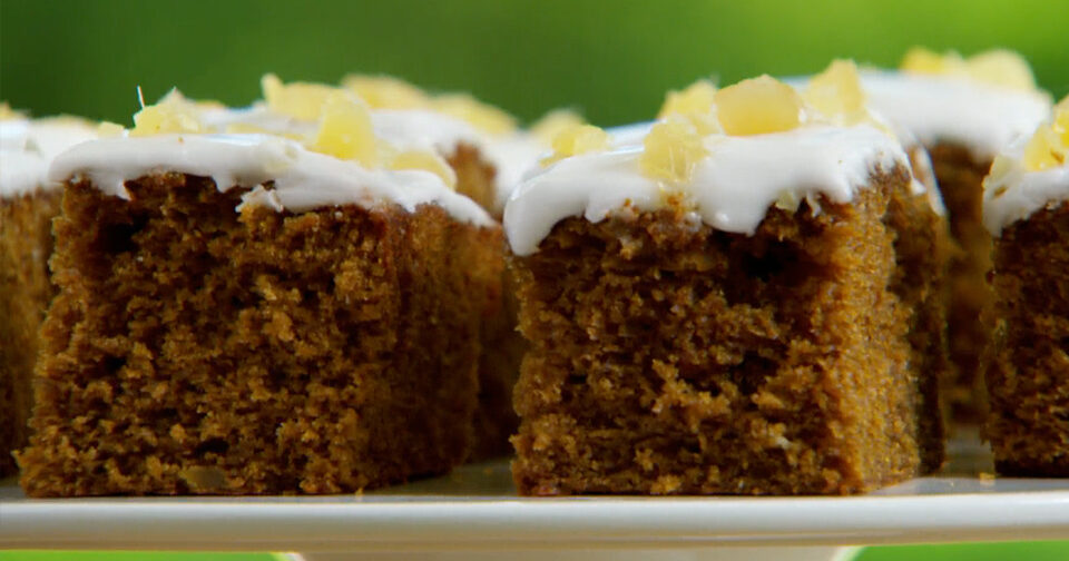 Ginger and Treacle Spiced Traybake | PBS Food