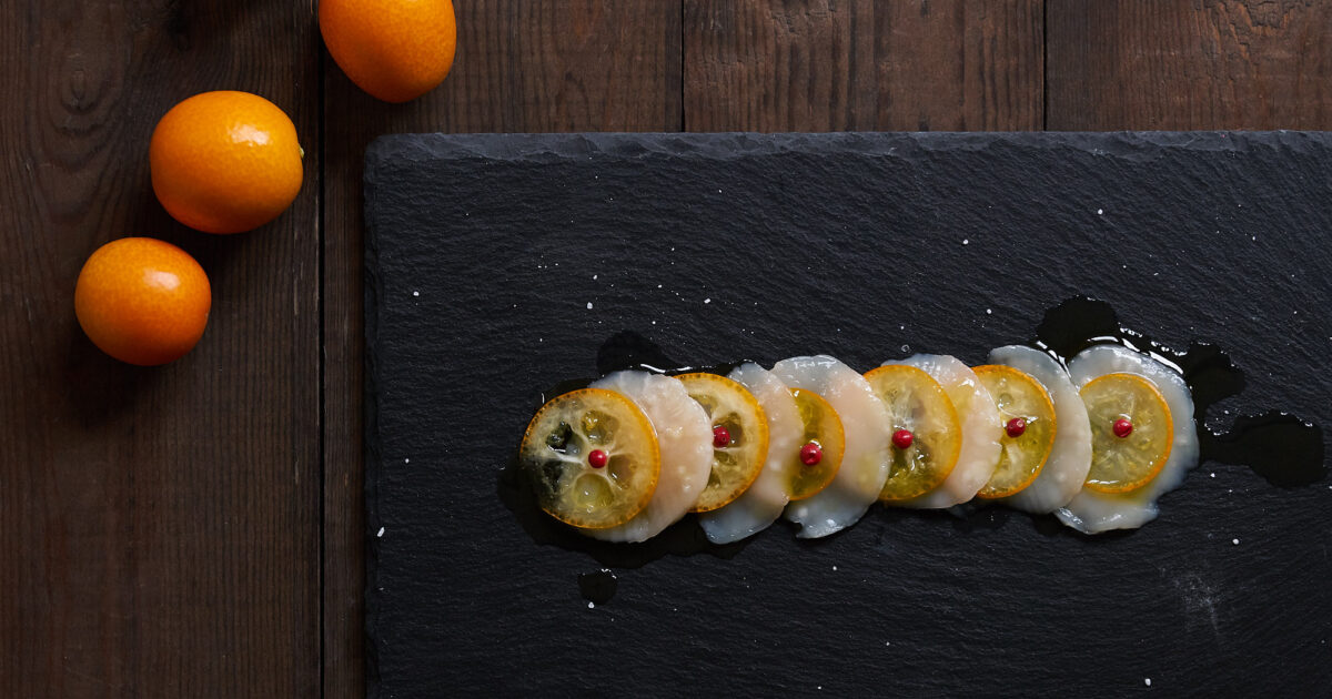 Scallop Carpaccio with Kumquats | PBS Food