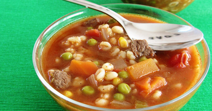 Vegetable Beef Barley Soup Recipe | PBS Food | PBS Food