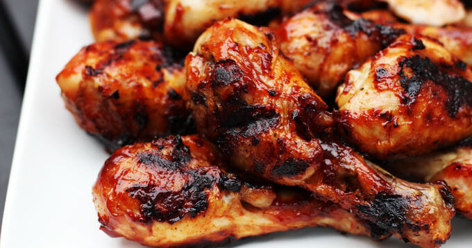 Grilled Barbecued Chicken Legs | PBS Food