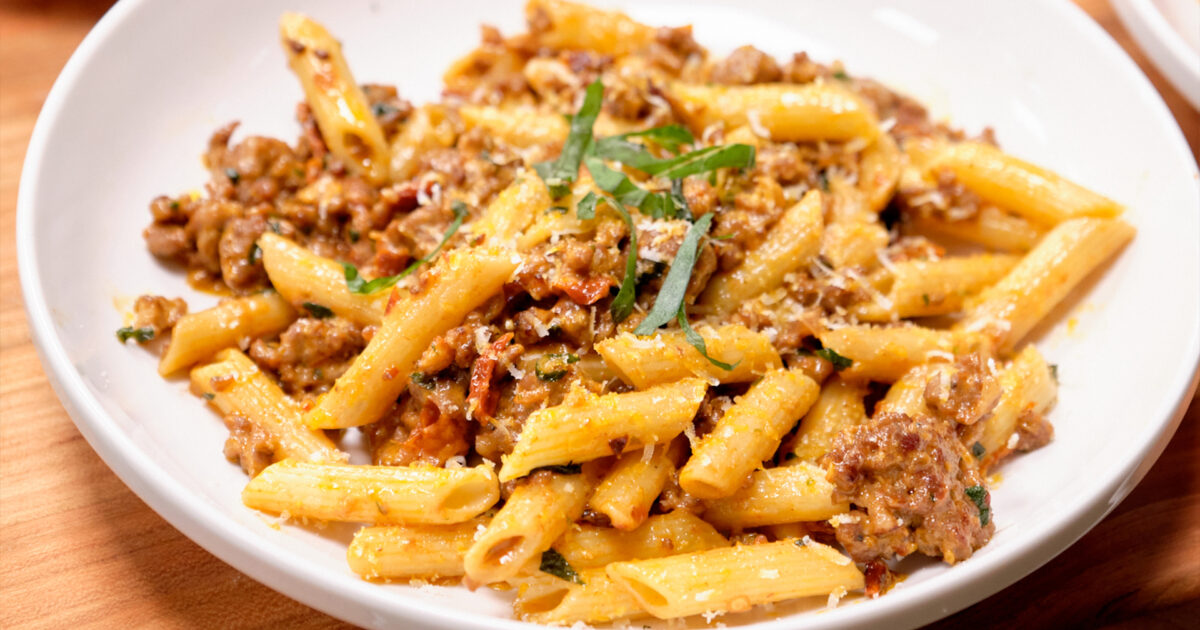 Ziti al Fresco with Pizza Rolls | PBS Food