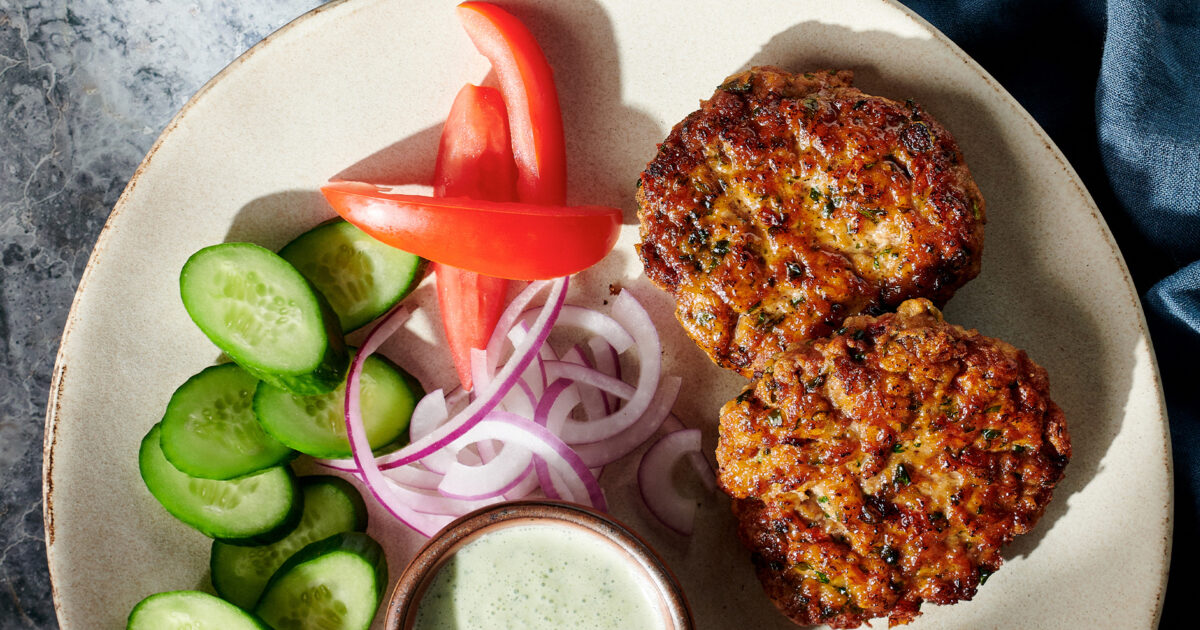Chicken Chapli Kebabs with Yogurt Mint Sauce | PBS Food