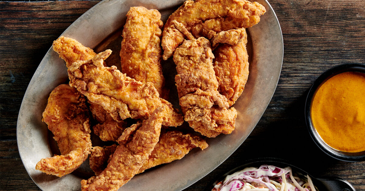 Fried Chicken Tenders with Coleslaw | PBS Food